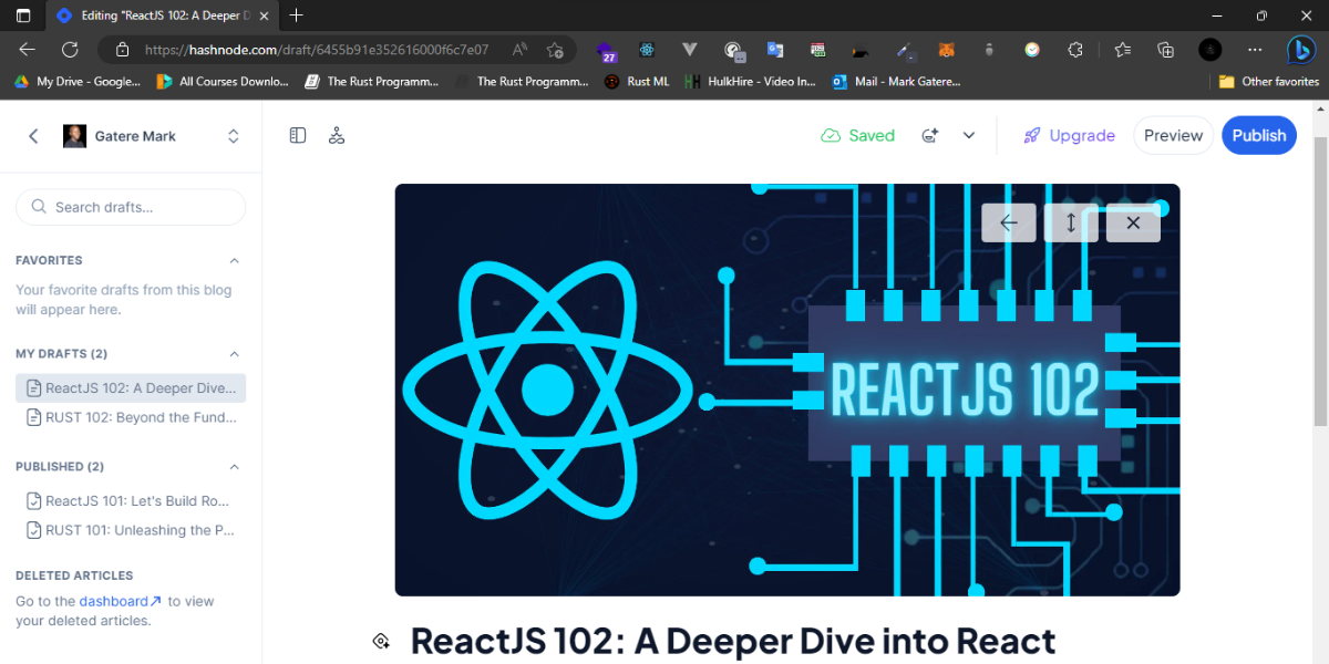 ReactJS draft Blog image